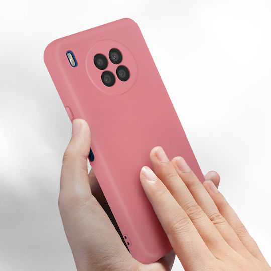 Honor 50 Lite Silicone Semi-rigid Soft-touch Finish Pink Case