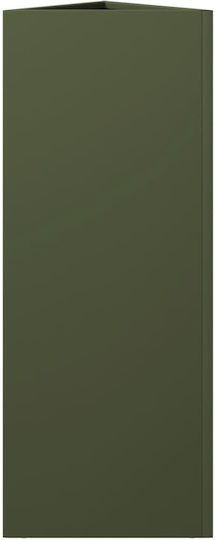 vidaXL Set 2 Metallische Blumenkästen Grün 30cm