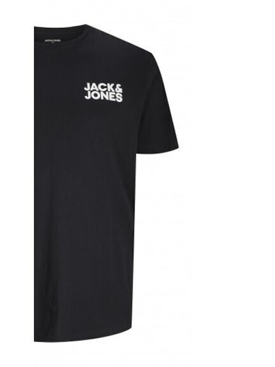 Jack & Jones Ανδρικό T-shirt Κοντομάνικο Black