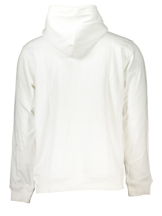 Tommy Hilfiger Men's Sweatshirt with Hood and Pockets White