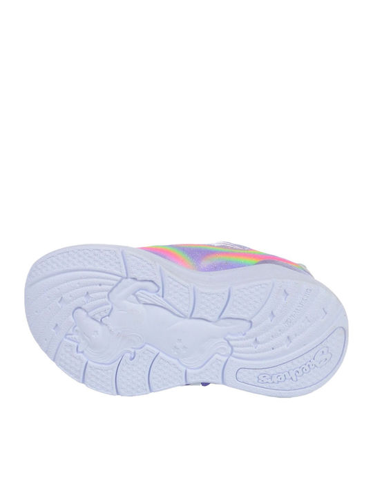 GORE Παιδικά Sneakers με Σκρατς & Φωτάκια Μωβ