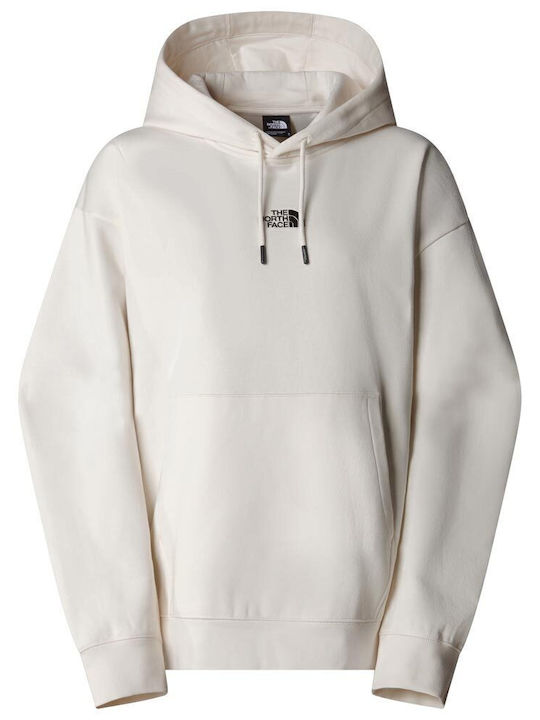 Long Women's Sweatshirt Hooded Beige
