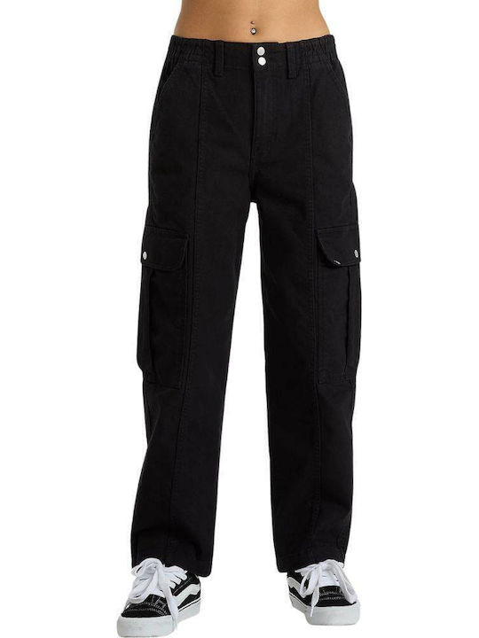 Women's Fabric Trousers Black