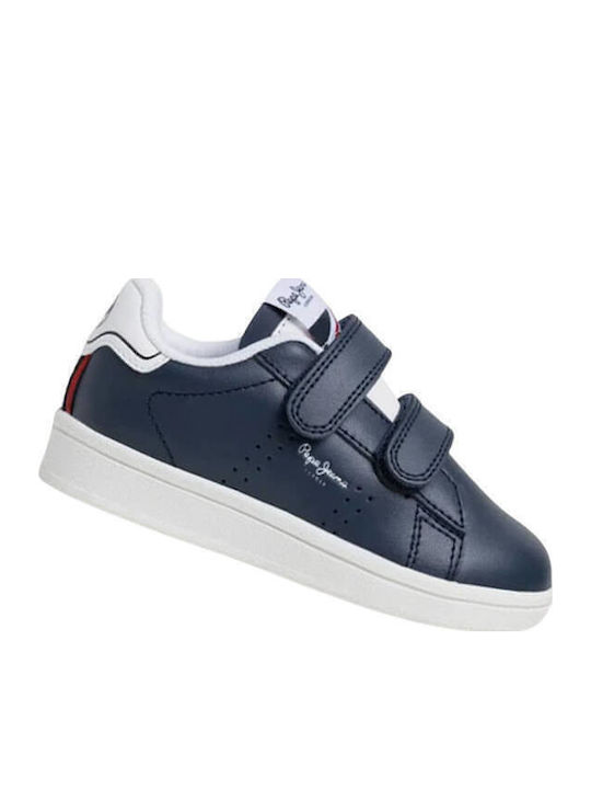 Player Kids Sneakers with Scratch Navy Blue