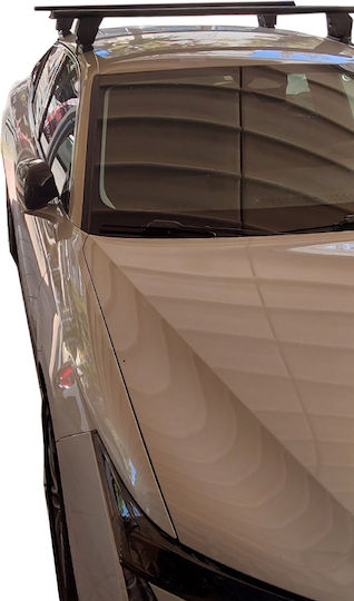 Menabo Μπάρες Οροφής Αλουμινίου για Citroen DS / DS4 2021+ (Σετ με πόδια) Μαύρες