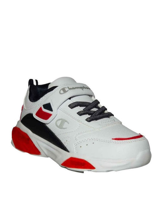Παιδικά Sneakers με Σκρατς & Φωτάκια Λευκά
