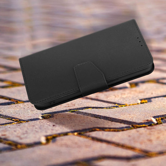 Premium Leather Case Iphone 13 Card-holder Video Stand Feature Black