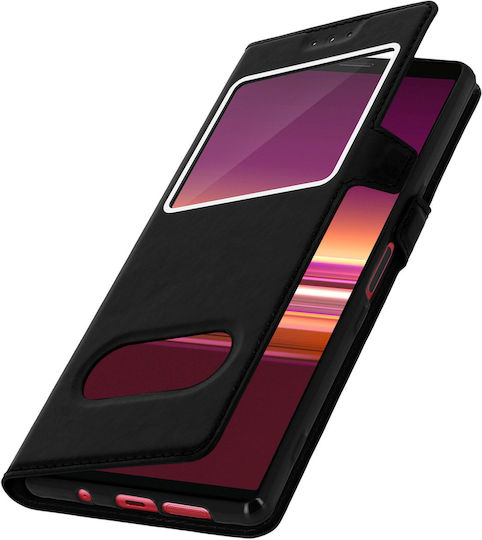 Sony Xperia 5 Case Dual Window Video Stand Black