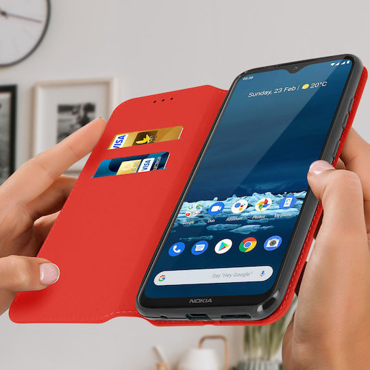 Back Cover Nokia 5.3 Wallet Stand Function Red