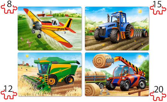 Παιδικό Puzzle Agricultural Machines 4in1 20pcs
