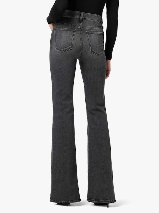 Floria High Waist Women's Jean Trousers Flared Gray