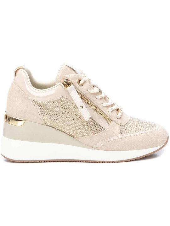 Xti Damen Sneakers Beige