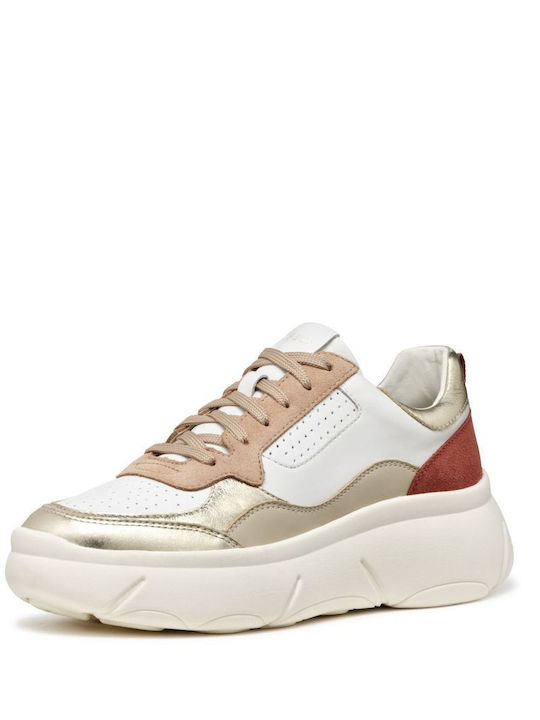 Geox Nebula Chunky Sneakers White / Gold