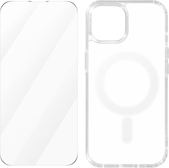 Protection Pack Iphone 15 Plus Magsafe Case Film 4smarts Transparent