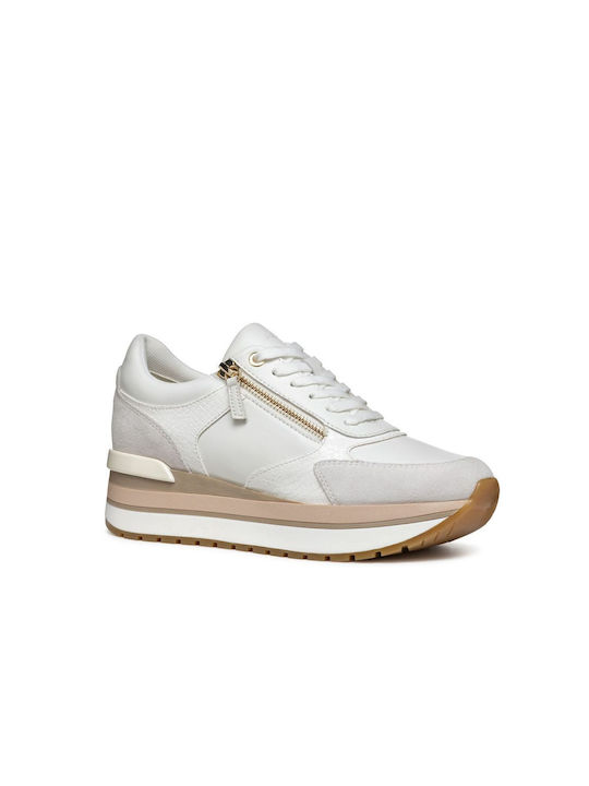 Geox Γυναικεία Sneakers Off White