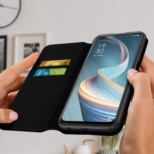 Back Cover Oppo Reno 4z Wallet Stand Function Black
