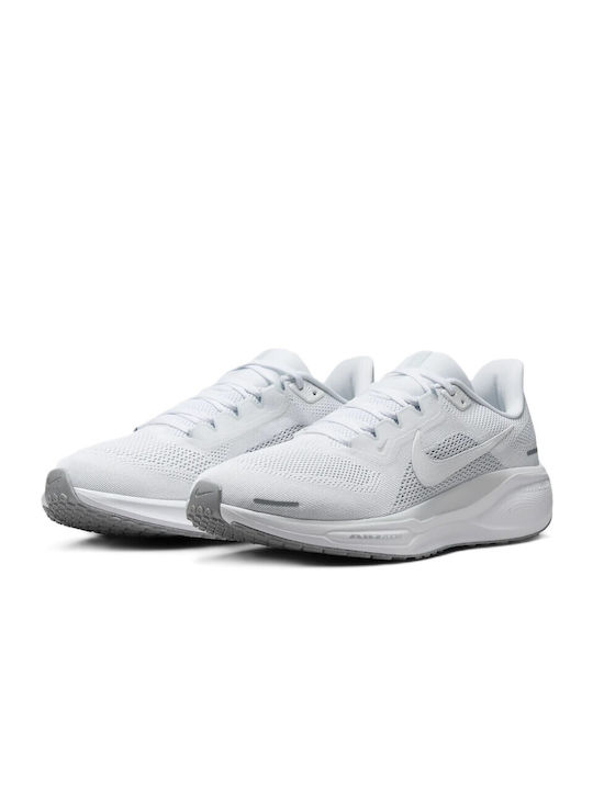 Nike Pegasus 41 Ανδρικά Αθλητικά Παπούτσια Running White / Pure Platinum / Metallic