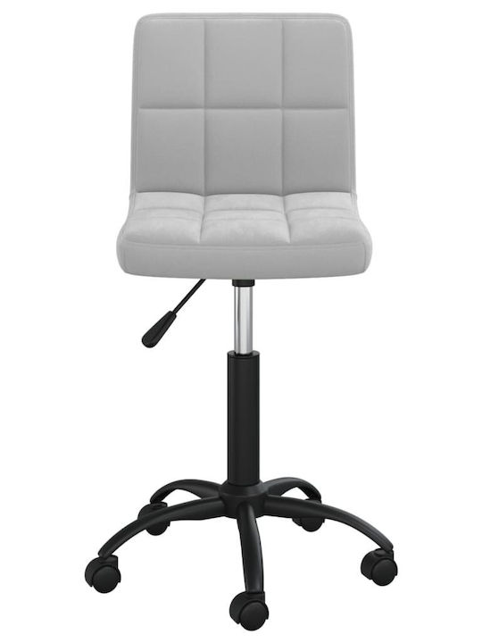 Rotating Chair Visitor with Wheels in Gray Color 40x47x74.5cm 1pcs