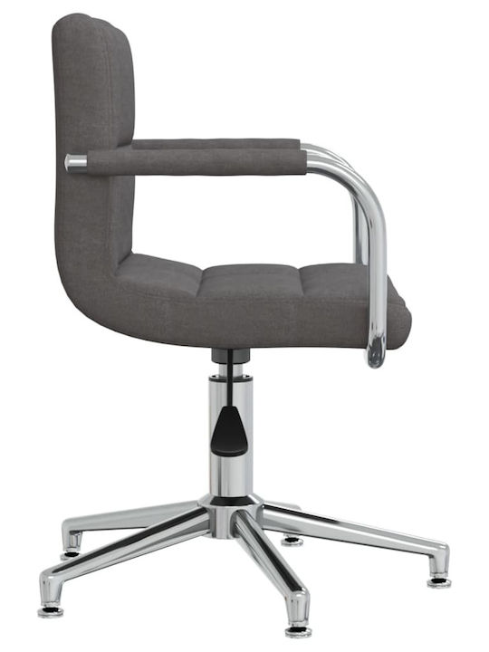 Rotating Chair Visitor with Arms in Gray Color 48x47x74.5cm 1pcs