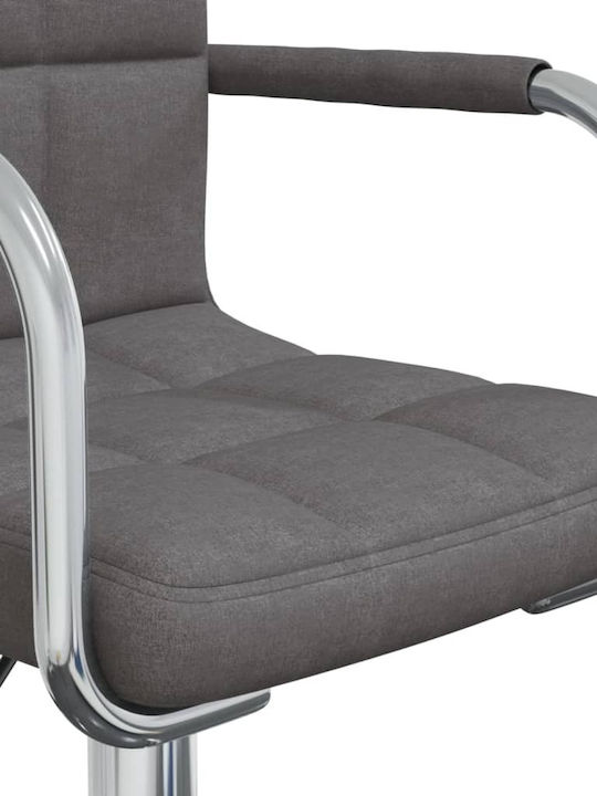 Rotating Chair Visitor with Arms in Gray Color 48x47x74.5cm 1pcs