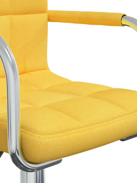 Rotativă Scaun Vizitator cu Brațe în Culoare Galben 48x47x74.5cm 1buc
