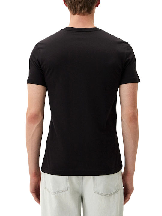 T-shirt Μαύρο-χρυσό