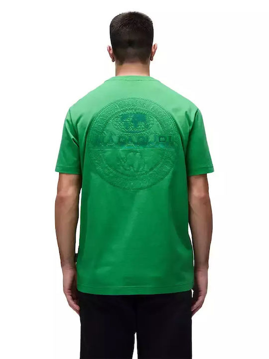 Napapijri Men's Short Sleeve T-shirt Green Kelly