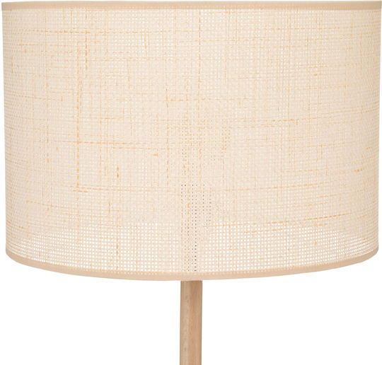 Atmosphera Stehleuchte H180cm. mit Fassung für Lampe E27 Beige