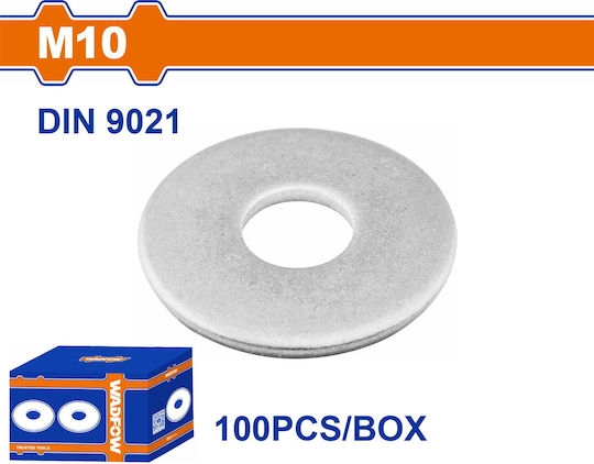 Wadfow Waschmaschine für Schraube M10mm 100Stück DIN 9021