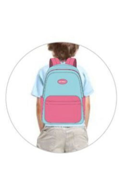 Παιδική School Bag Backpack Junior High-High School in Blue color