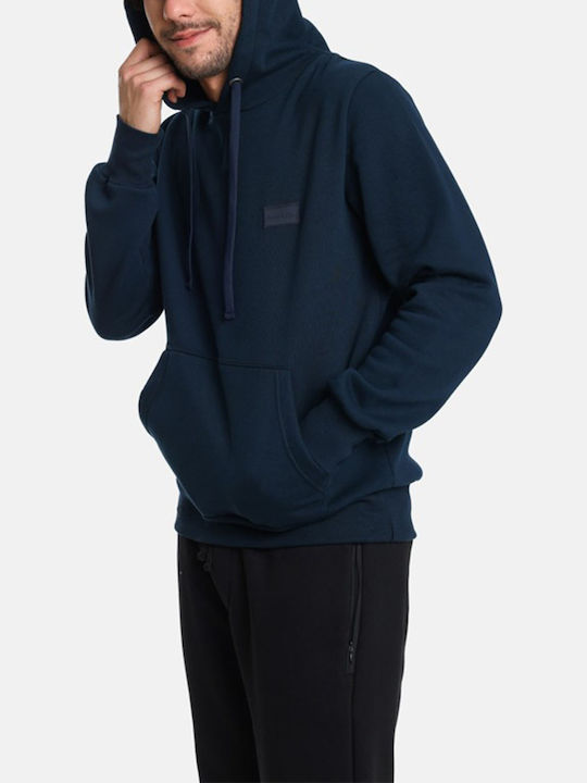 Φούτερ με Κουκούλα Navy