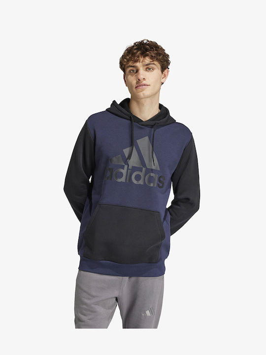 Adidas Brand Men's Sweatshirt with Hood Blue