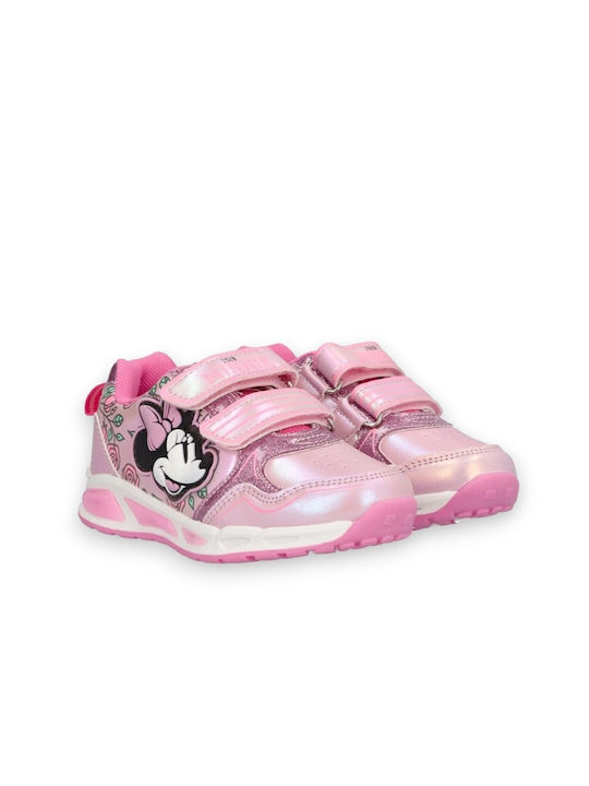 Disney Kids Sneakers Minnie with Lights Pink