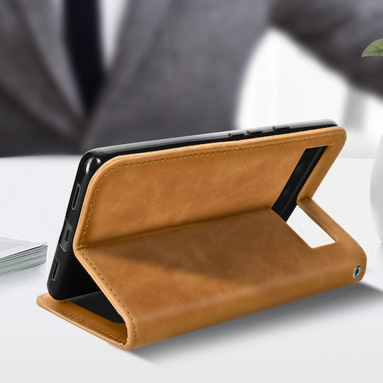 Wallet Folio Case Google Pixel 6a Card Holder Soft-touch Camel