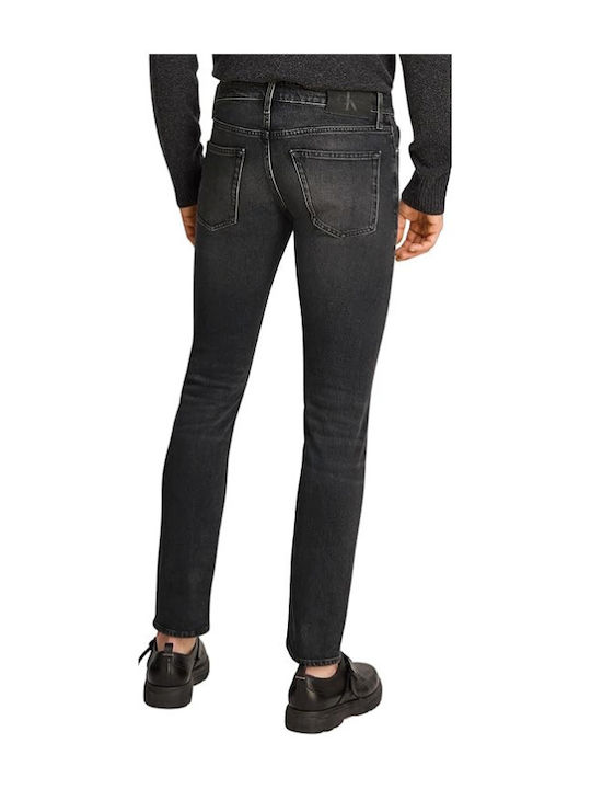 Calvin Klein Pantaloni de Bărbați din Jean în Croială Slim Black