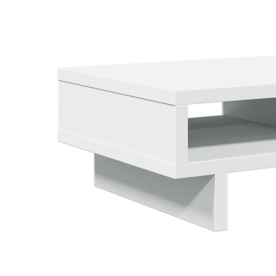 vidaXL Schreibtisch Halterung Monitor Verbundholz Weiß (854742)