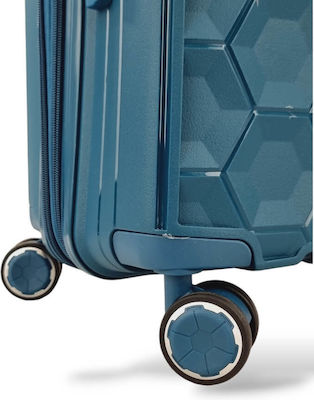 Forecast Cabin Travel Suitcase Hard Blue with 4 Wheels Height 55cm