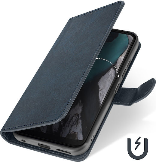 Avizar Folio Case Nokia C22 Wallet Hand Strap Dark Blue