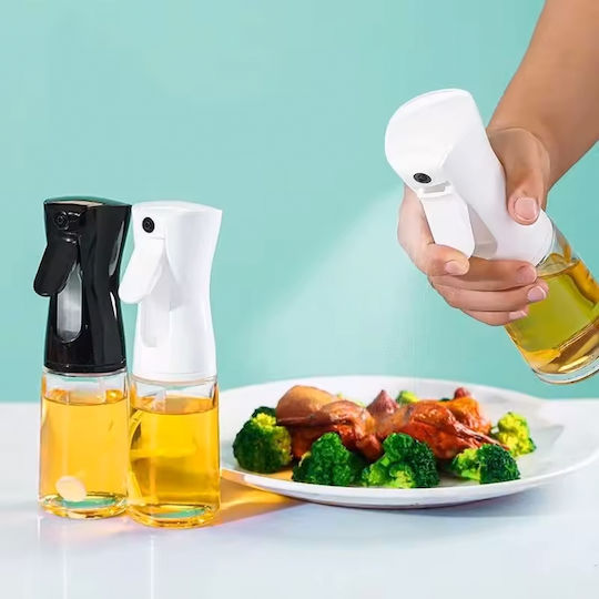 Keskor Cutie de ulei Seturi de dozatoare pentru ulei și oțet Sticlă 220ml Alb