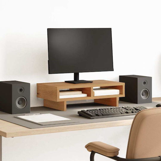 vidaXL Schreibtisch Halterung Monitor Handwerker-Eiche Braun (854750)