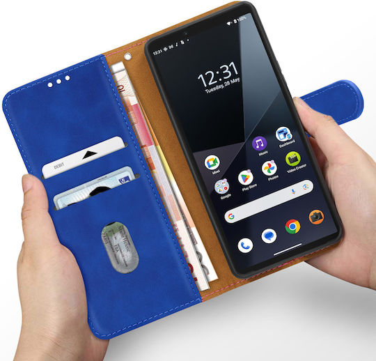 Калъф Avizar за Sony Xperia 10 VI с държачи за карти и видео, син