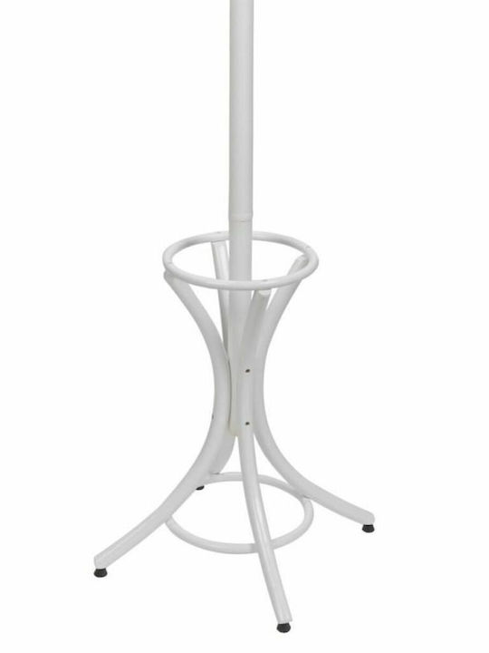 Alexandra House Living Wooden Coat Rack White 187cm