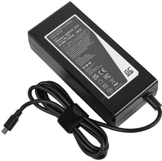 Green Cell Universal Laptop-Ladegerät 130W 20V 6.5A mit abnehmbarem Netzkabel