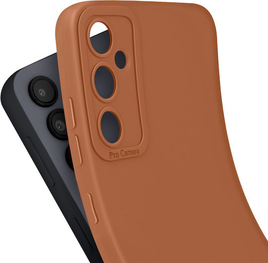 Калъф Avizar за Galaxy S23 Fe Matt с предпазена камера, светлокафяв