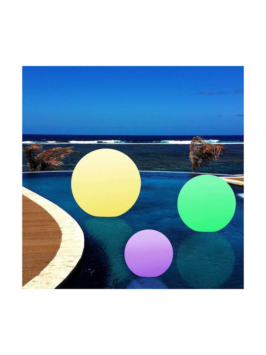 Outdoor Floor Lamp Globe LED RGB IP68 White