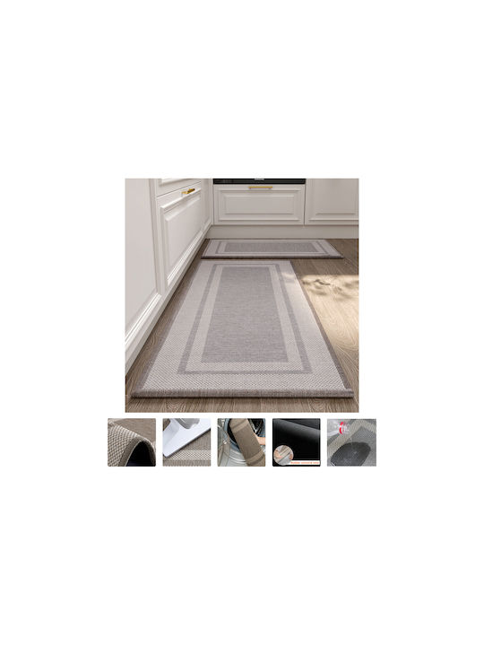 Chios Hellas Vegas Rectangular Kitchen Mat Grey 50x80εκ.