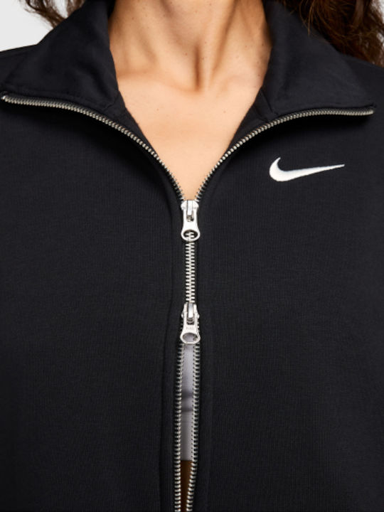 Damen Sweatshirt Jacke Schwarz