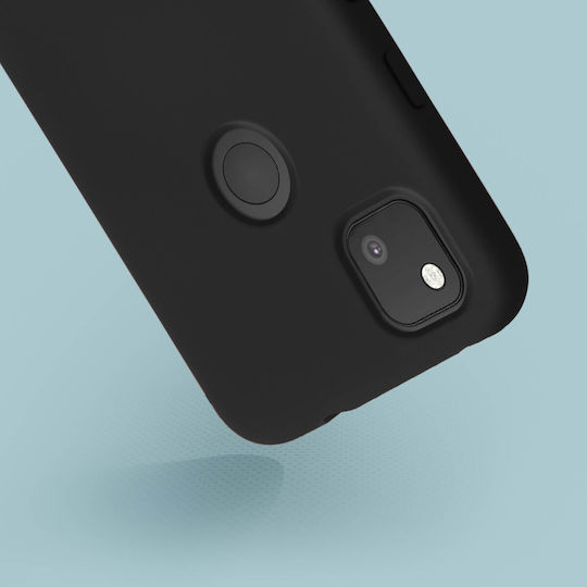 Google Pixel 4a Silicone Semi-rigid Case Soft Touch Matte Finish Black