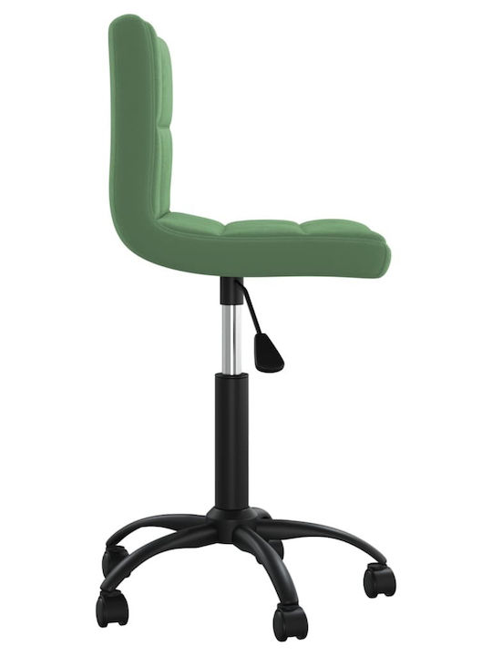 Rotating Chair Visitor with Wheels in Green Color 40x47x76cm 1pcs