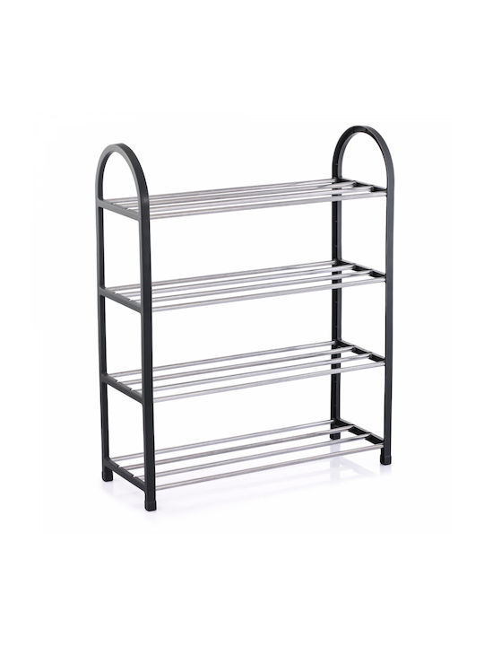 Metallic Shoe Organizer Gray 50x19x64cm